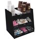 Vertiflex Vertical 3-Shelf Condiment Organizer - 9 Compartment(s) - 15" Height x 14.5" Width x 11.8" Depth - Black - 1 Each