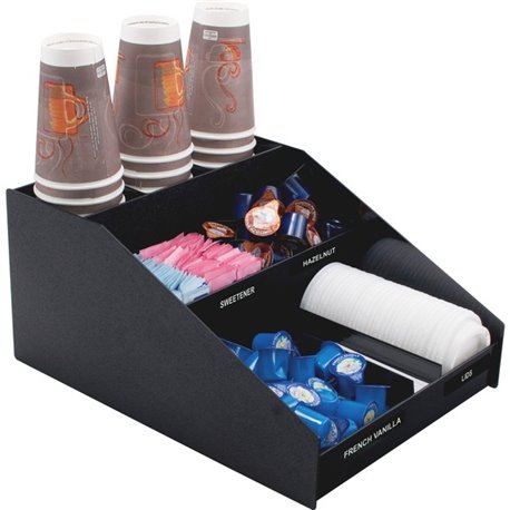 Vertiflex Horizontal Condiment Organizer - 9 Compartment(s) - 6 Divider(s) - 7.5" Height x 12" Width x 16" DepthDesktop - Chip R