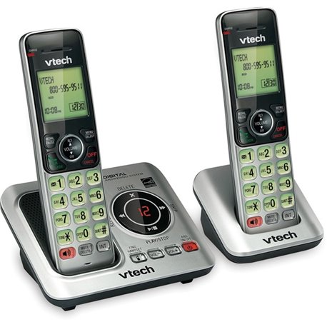 VTech CS6629-2 DECT 6.0 1.90 GHz Cordless Phone - Cordless - 1 x Phone Line - 2 x Handset - Speakerphone - Answering Machine - H