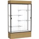 Waddell Reliant Display Cabinet - 48" x 16" x 80" - 4 x Shelf(ves) - Sliding Door(s) - Durable, Adjustable Shelf, Lockable, LED 