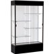 Waddell 4' (48"W) Floor Case - 48" x 16" x 80" - 4 x Shelf(ves) - Sliding Door(s) - Adjustable Shelf, Lockable, LED Light, Sturd