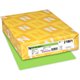 Astrobrights Color Paper - Lime Green - Letter - 8 1/2" x 11" - 24 lb Basis Weight - Smooth - 500 / Ream - Green Seal - Heavywei