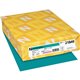 Astrobrights Color Copy Paper - Terrestrial Teal - Letter - 8 1/2" x 11" - 24 lb Basis Weight - 500 / Pack - Green Seal - Acid-f