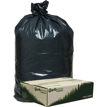 Berry Low Density Recycled Can Liners - Medium Size - 33 gal Capacity - 32.50" Width x 40" Length - 0.90 mil (23 Micron) Thickne