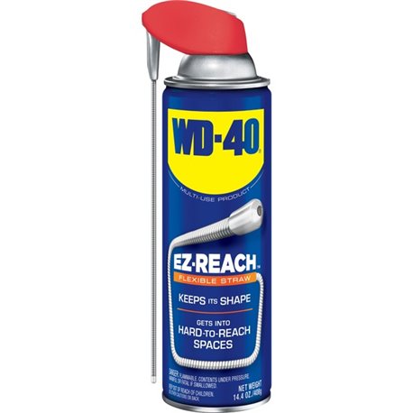 WD-40 EZ Reach Flexible Straw Lubricant - 14.4 fl oz (0.5 quart) - 1 Each - Corrosion Resistant, CFC-free, Mercury-free, Lead-fr