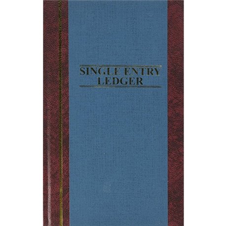 Wilson Jones S300 Single Entry Ledger Account Journal - 150 Sheet(s) - 7.25" x 11.75" Sheet Size - Blue - White Sheet(s) - Blue 