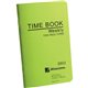 Wilson Jones Foreman's Time Book - Cloth Bound - 4.13" x 6.75" Sheet Size - White Sheet(s) - Green Cover - 1 Each