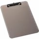 Business Source Transparent Plastic Clipboard - 9" x 12" - Plastic - Smoke - 1 Each