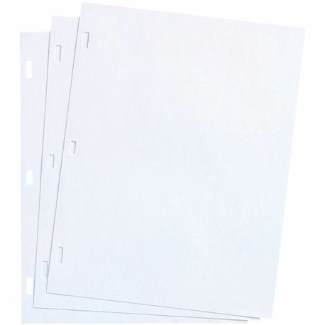 Wilson Jones Plain Ledger Paper - Plain - Unruled - 3 Hole(s) - 28 lb Basis Weight - Letter - 8 1/2" x 11" - White Paper - Punch