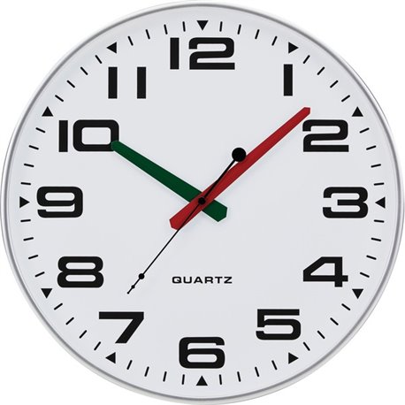 Victory Light Ultra-Slim Silent Wall Clock - Silver - Modern Style