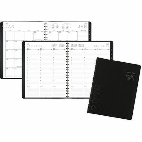 At-A-Glance Contemporary Planner - Large Size - Julian Dates - Weekly, Monthly - 1 Year - January 2025 - December 2025 - 8:00 AM