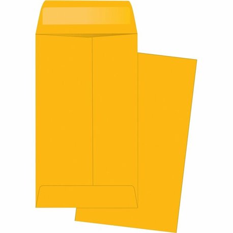 Business Source Small Coin Kraft Envelopes - Coin - 3 - 2 1/2" Width x 4 1/4" Length - 20 lb - Gummed - Kraft - 500 / Box - Brow