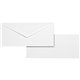 Business Source No. 10 White Wove V-Flap Business Envelopes - Business - 10 - 9 1/2" Width x 4 1/8" Length - 24 lb - Gummed - Wo