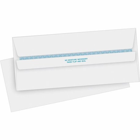 Business Source Regular Security Invoice Envelopes - Business - 10 - 4 1/8" Width x 9 1/2" Length - 24 lb - Self-sealing - 500 /