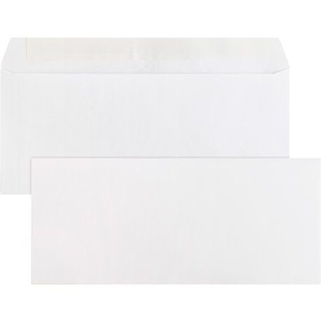 Business Source Plain Peel/Seal Business Envelopes - Business - 10 - 9 1/2" Width x 4 1/8" Length - 24 lb - Peel & Seal - Wove -