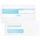 Business Source Double Window No. 8-5/8 Check Envelopes - Double Window - 8 5/8 - 8 5/8" Width x 3 5/8" Length - 24 lb - Self-se