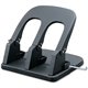 Business Source Adjustable Three-hole Punch - 3 Punch Head(s) - 100 Sheet - 10.2" x 10.4" x 6.2" - Black