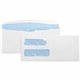 Business Source No. 10 Double-Window Invoice Envelopes - Double Window - 10 - 9 1/2" Width x 4 1/8" Length - 24 lb - Gummed - Wo