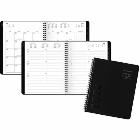 At-A-Glance Four Person Group Appointment Book - Large Size - Julian Dates - Daily - 1 Year - January 2024 - December 2024 - 8:0