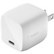 Belkin BoostCharge 30W USB-C Power Delivery GaN Wall Charger - Power Adapter - 1 Pack - 30 W
