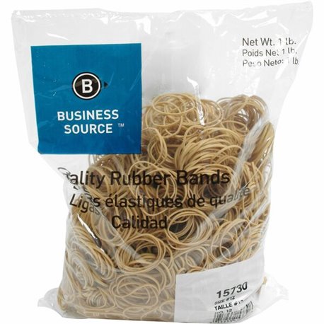 Business Source Quality Rubber Bands - Size: 12 - 1.8" Length x 0.1" Width - Sustainable - 2500 / Pack - Rubber - Crepe