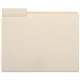 Business Source 1/3 Tab Cut Letter Recycled Top Tab File Folder - 8 1/2" x 11" - 3/4" Expansion - Top Tab Location - Left Tab Po