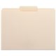 Business Source 1/3 Tab Cut Letter Recycled Top Tab File Folder - 8 1/2" x 11" - 3/4" Expansion - Top Tab Location - Center Tab 