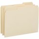 Business Source 1/3 Tab Cut Letter Recycled Top Tab File Folder - 8 1/2" x 11" - 3/4" Expansion - Top Tab Location - Assorted Po