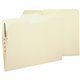 Business Source 1/3 Tab Cut Letter Recycled Fastener Folder - 8 1/2" x 11" - 1 Fastener(s) - 10% Recycled - 50 / Box