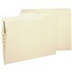 Business Source 1/3 Tab Cut Legal Recycled Fastener Folder - 8 1/2" x 14" - 1 Fastener(s) - Manila - 10% Recycled - 50 / Box