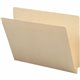 Business Source Straight Tab Cut Letter Recycled End Tab File Folder - 8 1/2" x 11" - End Tab Location - 10% Recycled - 100 / Bo