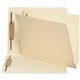 Business Source Straight Tab Cut Letter Recycled Fastener Folder - 8 1/2" x 11" - 2 Fastener(s) - 2" Fastener Capacity - End Tab