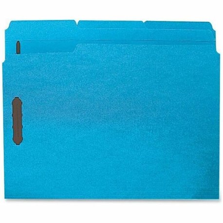 Business Source 1/3 Tab Cut Letter Recycled Fastener Folder - 8 1/2" x 11" - 3/4" Expansion - 2 Fastener(s) - 2" Fastener Capaci