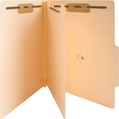 Business Source Letter Recycled Classification Folder - 8 1/2" x 11" - 2" Expansion - 2" Fastener Capacity - End Tab Location - 