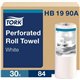TORK Perforated Towel Rolls - 2 Ply - 11" x 63 ft - 84 Sheets/Roll - 4.40" Roll Diameter - Fiber - 30 / Carton