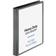 Business Source Heavy-duty View Binder - 1" Binder Capacity - Letter - 8 1/2" x 11" Sheet Size - 225 Sheet Capacity - Round Ring