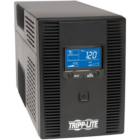 Tripp Lite by Eaton OmniSmart 1500VA 810W 120V Line-Interactive UPS - 10 Outlets, AVR, USB, LCD, Tower - Battery Backup - 1500 V