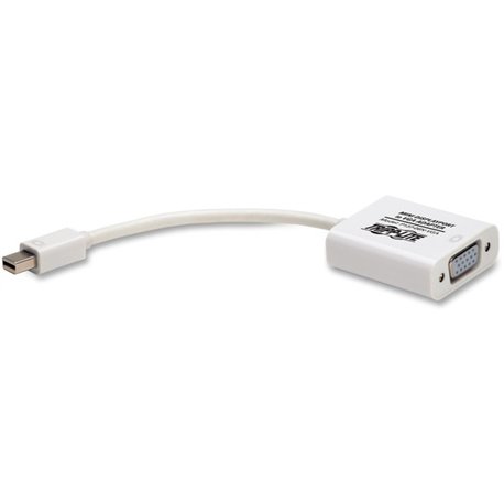 Tripp Lite by Eaton Keyspan Mini DisplayPort to Active VGA Adapter, Video Converter (M/F), White, 6-in. (15.24 cm) - Video Conve