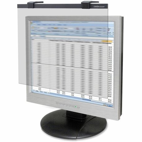 Business Source 19"-20" LCD Privacy/Antiglare Filter Black - For 19"LCD, 20" Monitor - 5:4 - Acrylic - Anti-glare - 1