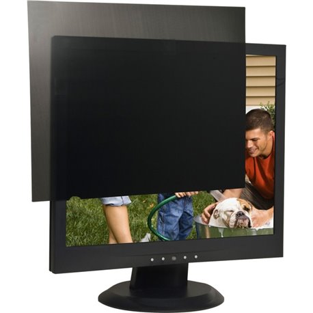 Business Source 17" Monitor Blackout Privacy Filter Black - For 17"LCD Monitor - 5:4 - Anti-glare - 1