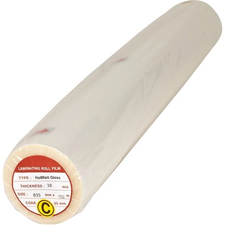 Business Source Glossy Surface Laminating Roll Film - Laminating Pouch/Sheet Size: 25" Width x 500 ft Length x 1.50 mil Thicknes