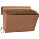 Business Source Letter Recycled Expanding File - 8 1/2" x 11" - 21 Pocket(s) - Brown - 30% Recycled - 1 Each