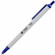 Business Source Retractable Ballpoint Pens - Medium Pen Point - Retractable - Blue - Gray Barrel - 1 Dozen