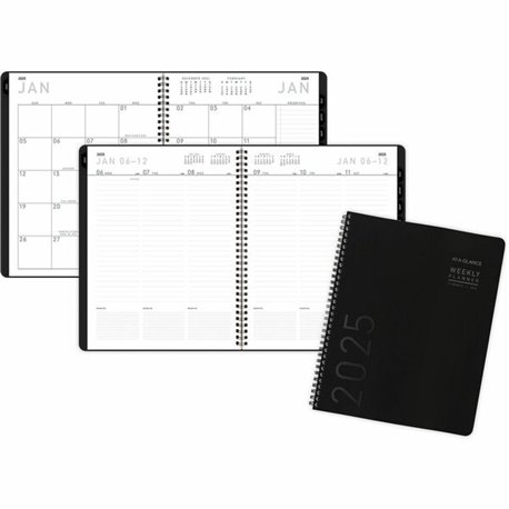 At-A-Glance Contemporary Lite Planner - Large Size - Monthly, Weekly - 12 Month - January 2025 - December 2025 - 8:00 AM to 5:30