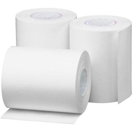 Business Source Thermal Paper - 2 1/4" x 85 ft - 48 g/m&178 Grammage - Smooth - 3 / Pack - White