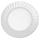 Classicware 6" Heavyweight Plates - Disposable - 6" Diameter - Clear - Polystyrene, Plastic Body - 12 / Pack