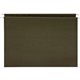 Business Source Letter Recycled Hanging Folder - 8 1/2" x 11" - Green - 100% Recycled - 25 / Box