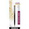 Zebra Multifunctional Stylus Pen - Integrated Writing Pen - 1 Pack - 0.24" - Metal - Black - Tablet Device Supported
