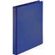 Business Source Navy D-ring Binder - 1" Binder Capacity - Letter - 8 1/2" x 11" Sheet Size - D-Ring Fastener(s) - 4 Pocket(s) - 