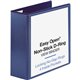 Business Source Easy Open Nonstick D-Ring View Binder - 4" Binder Capacity - Letter - 8 1/2" x 11" Sheet Size - D-Ring Fastener(